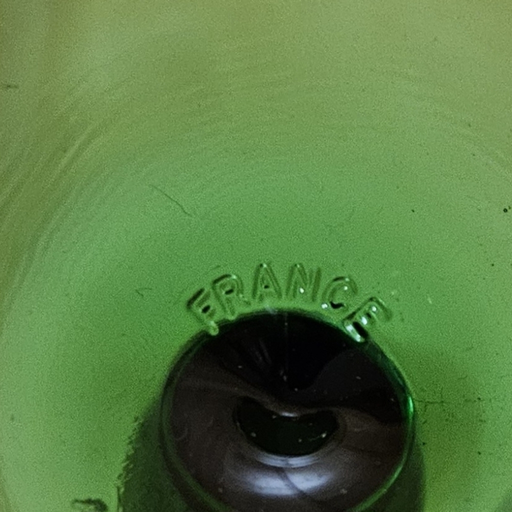 6 Piece Set Luminarc Riesling Wine Glasses With Green Stem Made In France - Picture 2 of 6